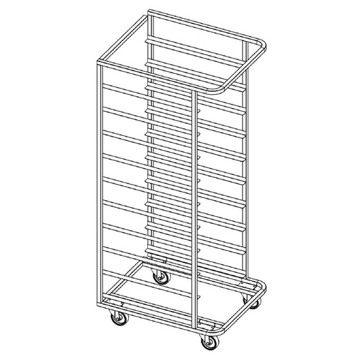 [SRRX-2022-03-011] HÆVEVOGN 60x80 10-stik *Håndholt loader ingår ikke