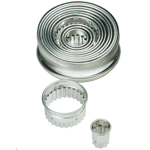 [PI-STP54B] CUTTER ROUND FLUTED 12-set