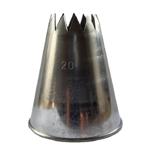 [PI-127-20] PIPING BAG NOZZLE STAR ø20mm