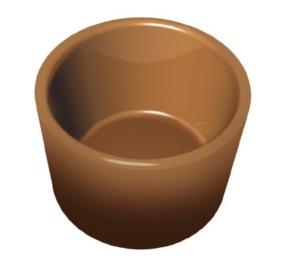 [PI-PIASTRA-15] BAKING PLATE Cookmatic ROUND 25x ø35x25mm