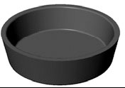 [PI-PIASTRA-13] BAKING PLATE Cookmatic ROUND 16x ø68x18mm