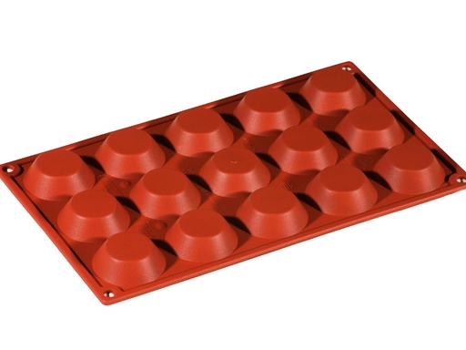 [PI-FR016] SILICONE MOULD GN1/3 ROUND TARTELETT 20pcs ø50mm