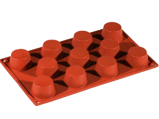 [PI-FR020] SILICONE MOULD GN1/3 ROUND MUFFIN 11pcs ø50mm