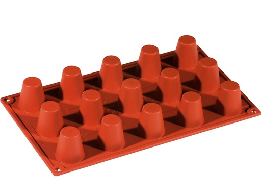 [PI-FR031] SILICONE MOULD GN1/3 ROUND BABA 15pcs ø35mm