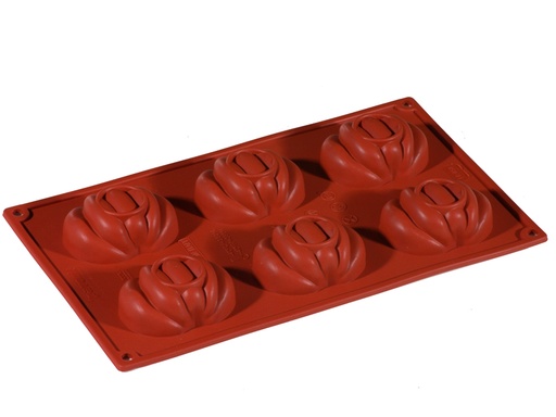 [PI-FR050] SILICONE MOULD GN1/3 PUMPKIN HALLOWEEN 6pcs 72mm