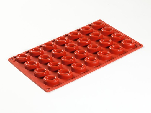 [PI-FR074] SILICONE MOULD GN1/3 OVAL SAVARIN 28pcs 35mm