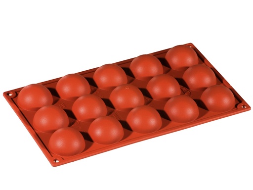 [PI-FR039] SILICONE MOULD GN1/3 HALF SPHERE 15pcs ø40mm