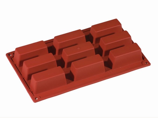 [PI-FR028] SILICONE MOULD GN1/3 RECTANGULAR 9pcs 80mm