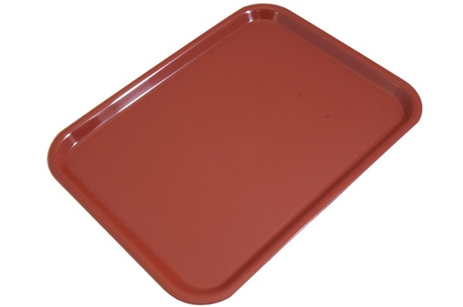 [VO-3628-14] SERVING TRAY CAFÉ 28x36 Dark RED **OUTLET**