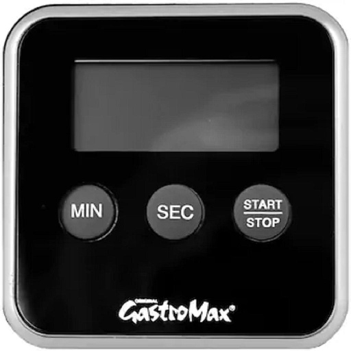 [OX-6669-1] TIMER KLOKKE 80mm SORT Magnet