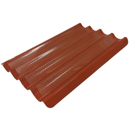 [BTRX-5180-re] FLUTED TRAY 40x60 4 BAGUETTE RilonElast