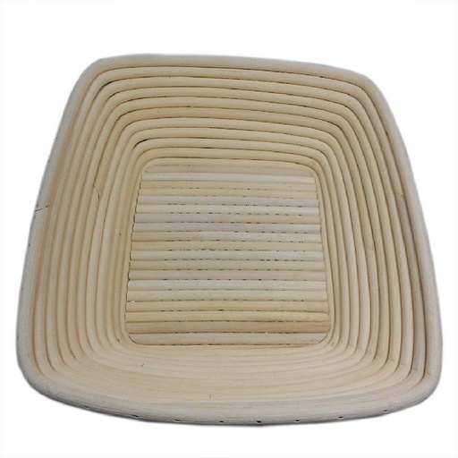 [BM-RB26] PROOFING BASKET BANNETON Rattan SQUARE 5,7L