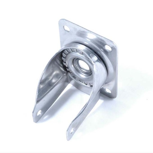 [TR-050722] HJULBRAKETT ø100mm Brakettplate Rustfritt stål 