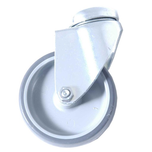 [TR-383303] CASTOR COMPLETE ø75mm Centre hole Galvanized steel