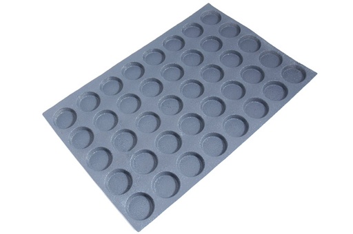 [MA-010283] SILIKONEMÅTTE 40x60 RUND 40stk ø59mm 