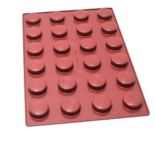 [MA-000141] SILIKONEMÅTTE 40x60 RUND 24stk ø59mm 