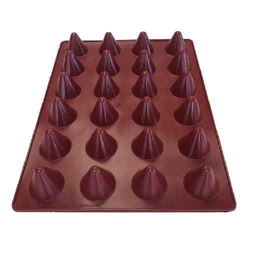 [MA-011595-S] SILICONE MAT 40x30 CONE 24st ø45mm  