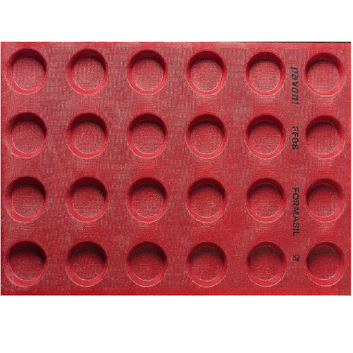 [PI-FF08] SILICONE MAT FORMASIL 40x60 ROUND 24pcs ø65mm