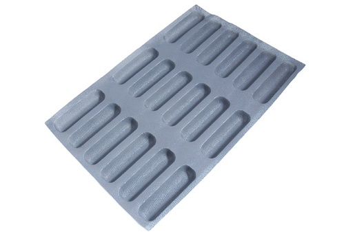 [MA-010854] SILIKONEMÅTTE 40x60 PØLSEBRØD 18stk 155mm 