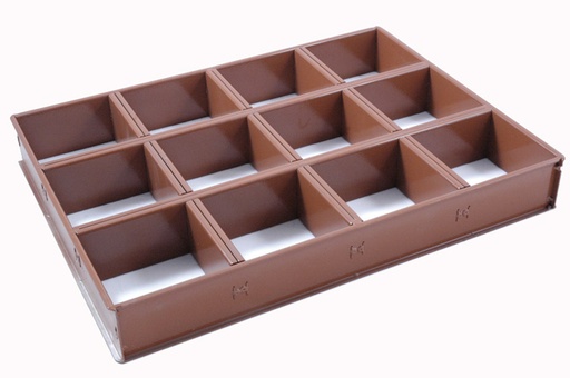 [BFRX-7095-re] BAKING FRAME 45x60 Square Loaf 12x RilonElast