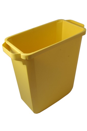 [DB-1800496030] BIN 60L RECTANGULAR YELLOW