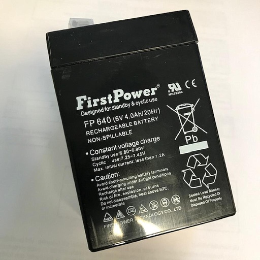 [GI-BAT6] BATTERY RECHARGEABLE to scale Baxtran Super-SS