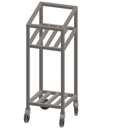 [TTRX-2111003] TABLE TROLLEY 37x37 2 SHELVES