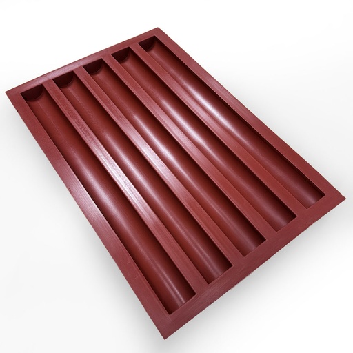 [MA-002870] SILIKONEMÅTTE 40x60 REKTANGULÆR 5stk 557mm 