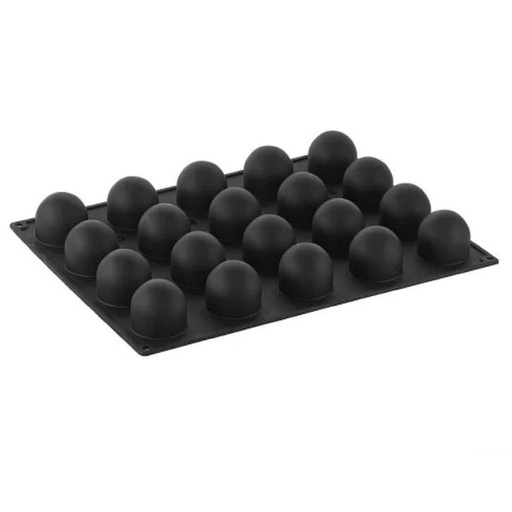 [PI-PX4316S] SILICONE MOULD 30x40 ROUND SPHERE 20pcs ø50mm